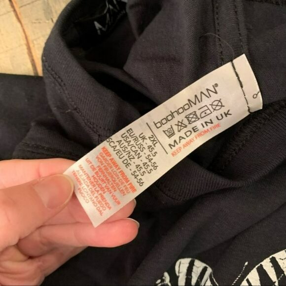 Boohoo man plus size floral skull print short sleeve t-shirt - XXL - Picture 8 of 9